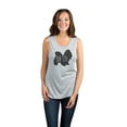 thumbnail image 2 of Thread Tank Shih Tzu Dog Silhouette Women's Sleeveless Muscle Tank Top Sport Grey Small, 2 of 4