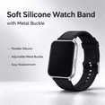 thumbnail image 2 of LEHOZIHEQ Silicone Watch Band, with Metal Buckle, Replacement Wrist Strap 3 41mm, Soft Comfortable Watch Accessory for Smart Watch Daily Use, 2 of 8