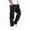 F-Black, variant on Men's Cargo Pants with Pockets Drawstring Long Trousers Relaxed Fit Stretch Work Pants