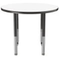 thumbnail image 6 of ECR4Kids Round Dry-Erase Thermo-Fused Adjustable Activity Table Black/Black, Multiple Sizes/Types, 6 of 7