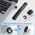 thumbnail image 2 of Control remoto para presentaciones UBUYONE 2 en 1 USB Tipo-C, 2 of 7