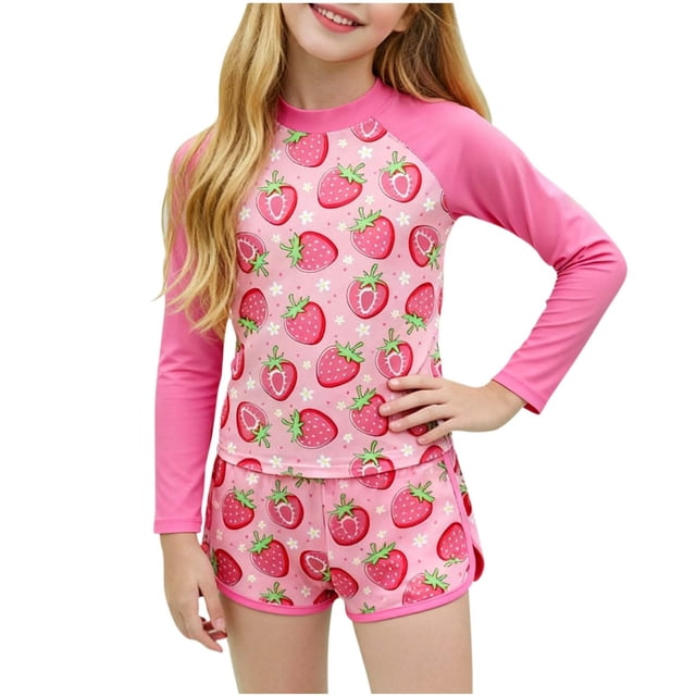 Baby Boy Shorts Set Estilo Niñas 'División de Baño de Dos Piezas Traje de Baño de Bebé, Traje de Baño Lindo con Poliéster Suave, Niñas de Moda Conjuntos Cortos para la Diversión Del Verano
