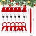 thumbnail image 2 of Dalrosia 12PCS Christmas Pet Chicken Hat Scarf Set Mini Santa Hat Scarf Xmas Small Animal Hat Clothes with Adjustable Chin Strap for Hen Duck Hamster Guinea Pig Kitty Puppy Parrot, 2 of 7