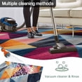 thumbnail image 5 of Colorful Geometric Outdoor Rug 3x5 Ft - Reversible Patio Rug Outdoor Camping Rugs, Rhombus Abstract Impressionist Washable Indoor Outdoor Area Rugs, Non-Slip Outdoor Carpet Runner for Deck/Porch, 5 of 8