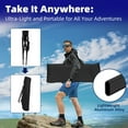 thumbnail image 7 of zenicham Portable Tall Directors Chair with Foldable Tabletop, Back Support, and Storage Bags for Makeup Artists, 7 of 7