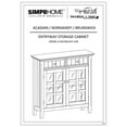 thumbnail image 5 of Pemberly Row Transitional Solid Wood 36" Entryway Cabinet in Light Golden Brown, 5 of 17