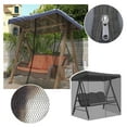 Mosquito Netting for Patio Porch Swing Net Outdoor Mesh Screen with Zipper Tent∠ V7Z2