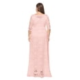 thumbnail image 5 of AURA Plus Size Lace Evening Dress 1XL 6XL A Line Wedding Party Formal Dress Women Elegant Long Sleeve Dress, 5 of 6