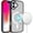 Black, variant on For iPhone 16 6.1 inch Core [Magnetic Circle] Core [Magnetic Circle] Colorful Buttons Thick 2mm Hybrid - Black