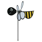 In The Breeze 2801 — Bee Baby Bug Spinner — Fun and Colorful Garden and Yard Wheel Wind Spinner
