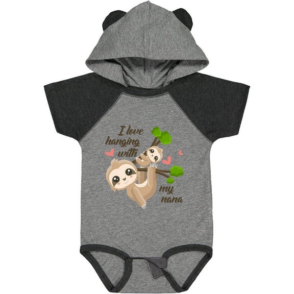 Inktastic Hanging with My Nana Boys or Girls Baby Bodysuit