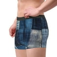 thumbnail image 2 of Naloa Indigo Patchwork Quilt Mens Underwear - Boxers for Men, Mens Boxer Briefs, Classic Briefs for Men-Small, 2 of 5
