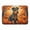 Airedale Terrier, variant on Fawn Pug Fall Memory Foam Kitchen Mat 27 in x 19 in