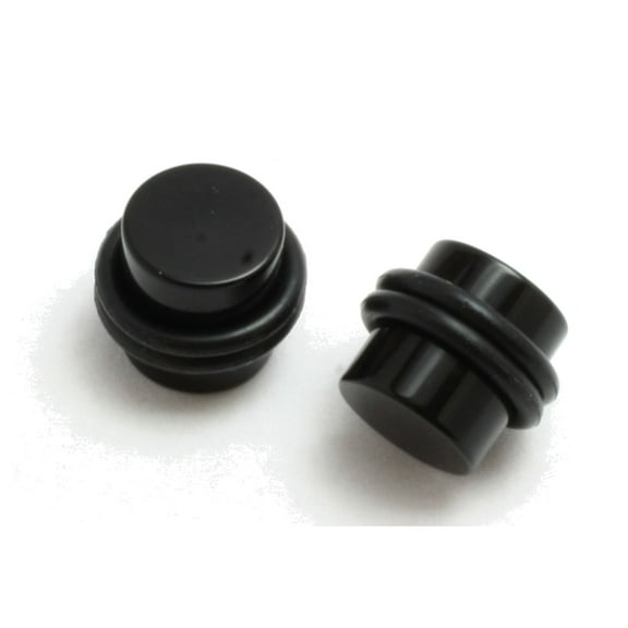 4g PAIR black acrylic PLUGS ear 5mm stretching