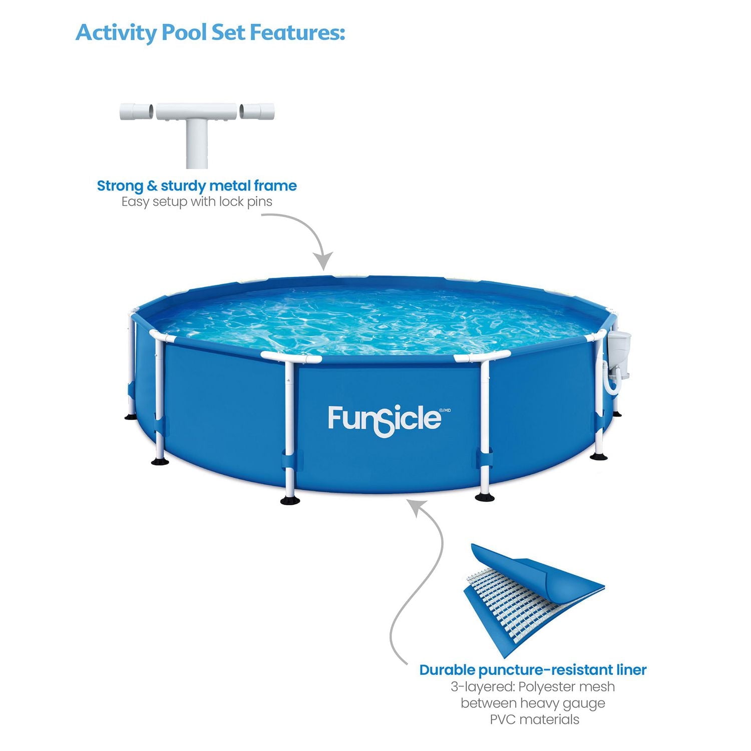 Funsicle 12 ft Activity Pool