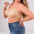 thumbnail image 6 of mihongmao Nursing Bras for Breastfeeding Bralette Ladies Comfortable No Steel Ring Breathable Woman Plus Size Bra Woman Underwear Beige 4X, 6 of 6
