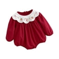 thumbnail image 2 of Ropa para bebé niña bordada, elegante y lavable, mono de otoño Altura de ajuste 80 cm, 2 of 9