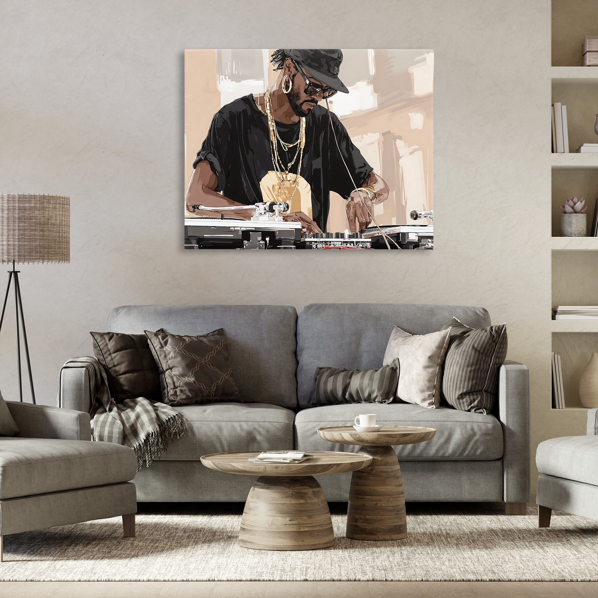 Stupell Industries Timeless DJ with Urban Rhythm Canvas Wall Art, design by Franklyn Gregory