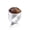 Brown, variant on Unisex Stainless Steel Classic Domen Solid Simple Single Shiny Round Pink Gemstone Ring Princess Cut Smooth Wedding Band Silver Size 6