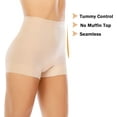thumbnail image 4 of Womens Seamless Shaping Boyshorts Panties Tummy Control Underwear Slimming Shapewear Shorts, 4 of 6