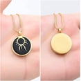 thumbnail image 3 of Eye of The Sun Cremation Necklace for Ashes Stainless Steel Urns Necklace for Ashes Keepsake Ash Pendant for Loved One Memorial Jewelry for Ashes for Grandpa Grandma Dad Mom Uncle Aunt Brother Sister, 3 of 8