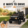 thumbnail image 4 of Conchico Licensed Ford Bronco Raptor 12V Kids Ride on Cars with Remote Control, Battery Powered Ride on Toys with All-Terrain Wheels, Toddler Electric Car with Music for Boys Girls 3-5, Black, 4 of 9
