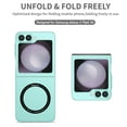 thumbnail image 3 of Decase Magnetic Case for Samsung Galaxy Z Flip 6/7 FE, Luxury Magnetic Shockproof Anti Scratch Slim Case,Compatible with Mag-Safe,Matte Hard PC Back Cover for Galaxy Z Flip 7 FE/Z Flip 6,Skyblue, 3 of 7