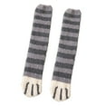 thumbnail image 2 of Tittly Slouch Socks Grip Socks Women Fuzzy Socks Cozy Soft Cute Animal Slipper Socks Sleeping Warm Socks For Girls Crew Socks for Women Hats for Men Grey One Size, 2 of 4