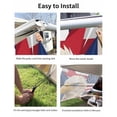 thumbnail image 7 of 4th of July RV Awning Sun Shade Screen 9'X7' Bald Eagle Mesh Sunscreen Patriotic American Flag Awning Shade Screen with Zipper UV Blocker Completed Kits Outdoor Canopy for RV Motorhome Camper Travel, 7 of 7