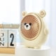 thumbnail image 5 of Fiudx Miniventilador con Forma de Oso, Diseño Portátil, 3 Velocidades, Recargable Tipo C, Rotación de 180°, Potente Flujo de Aire, Funcionamiento Silencioso, Ideal para Escritorio o Viaje, Beige/Marr, 5 of 7