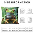 thumbnail image 5 of COMIO  Frog Throw Pillow Covers Soft Kawaii Animal Pillow Cases Cushion Covers for Living Room Bedroom Tropical Amphibian Nature Decorative Throw Pillowcases for Sofa Couch Chair, 5 of 5