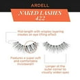 thumbnail image 3 of Ardell False Lashes, Naked Lashes 422 with Invisiband, 4 pairs, 3 of 3