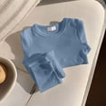 thumbnail image 4 of 6-12 Months Girls Pajama Set Toddler Baby Casual Home Clothes Set for Kids Fall Daily Blue, 4 of 5