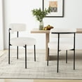 thumbnail image 4 of Gymax Round Dining Chairs Set of 4 w/ Curved Backrest Filled Sponge Metal Legs, 4 of 9