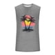thumbnail image 4 of Camiseta sin mangas de cuello redondo para hombre, informal, a la moda, con estampado, deportiva, de poliéster, 4 of 5