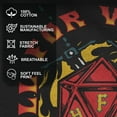 thumbnail image 4 of Men's Stranger Things Hellfire Club Flame Dice Graphic T-Shirt, 4 of 10