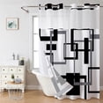 thumbnail image 3 of Double-Layer Shower Curtain:Waterproof And Moisture-Proof,Elegant And Stylish! C Smile Home, 3 of 9