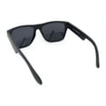 thumbnail image 4 of Polarized Mens Simple Light Weight Horn Rim Gentlemanly Hipster Rectangle Sunglasses Matte Black - Black, 4 of 4