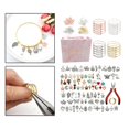 thumbnail image 1 of 1 Juego de Kit de Fabricación de Pulseras, Abridor de Dijes de Plata Antigua de Esmalte para Manualidades DIY, Fabricación de Joyas, Collar, Pen Macarena Pulsera de encanto, 1 of 6