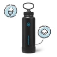 thumbnail image 2 of Thermoflask Botella De Agua De Acero Inoxidable Con Aislamiento Al Vacío De Doble Pared De 40 Oz Con Tapa De Paja Electric Eclipse, 2 of 5