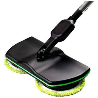 Electric Mop, Cordless Spin Mop for Floor Cleaning, AlfaBot S1 Cordless Mop  with Water Sprayer and LED Headlight, Super Quite & Rechargeable Floor