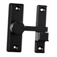 thumbnail image 1 of Pestillo de puerta Perfecl negro resistente fácil instalación, 1 of 8