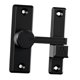 thumbnail image 1 of Cerradura de seguridad para puerta con pestillo abatible de doble propósito de 90 y 180 grados. Negro, 1 of 9