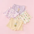 thumbnail image 2 of Toddler Girl Underwear Toddler 4Pcs Underwear Cartoon Print Briefs Shorts Pants Underwear Trunks Toddler Panties Purple 3 Years-4 Years, 2 of 3