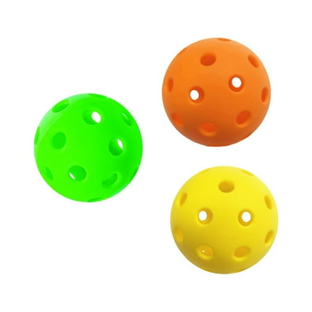 

3Pcs 7cm Porous Spheres Multiholes Balls Baby Sensory Integration Ball Baby Sports Balls Random Color