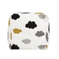 thumbnail image 7 of Pouf 23" Luxury Oversized Bean Bag Cube Ottoman Cumulus Cream White, 7 of 7
