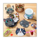 thumbnail image 4 of Juego de 10 posavasos para pintar con diamantes, para niños y adultos, puntos de diamante, suministros para principiantes para adultos y niños, 4 of 6