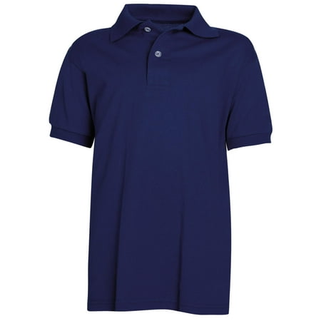 Hanes Boys School Uniform Lightweight Comfortblend EcoSmart Jersey Polo (Little Boys & Big Boys)