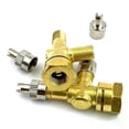thumbnail image 1 of Durable 3-Way TPMS Valve Copper Tire Accessories Valve Stem Port Tee Adapter, 1 of 5