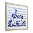 thumbnail image 3 of Stupell Industries Indigo Brushstroke Flamingos Birch Framed Print Under Glass, design by Paul Brent, 17 x 21, 3 of 10